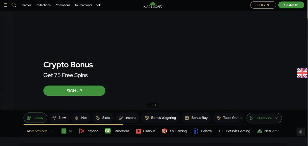 Katsubet interface